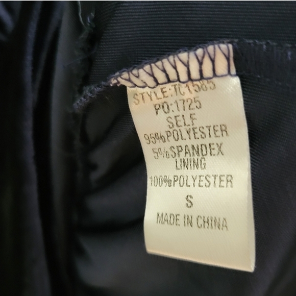 Gigio USA Cowgirl Navy Velvet Blue Longsleeve Dress with Ruffles size Small - Picture 11 of 11